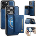 Funda para teléfono con tapa magnética RFID y tarjetero MagSafe AutSpace A13, For iPhone 12 Pro Max, For iPhone 12 Pro