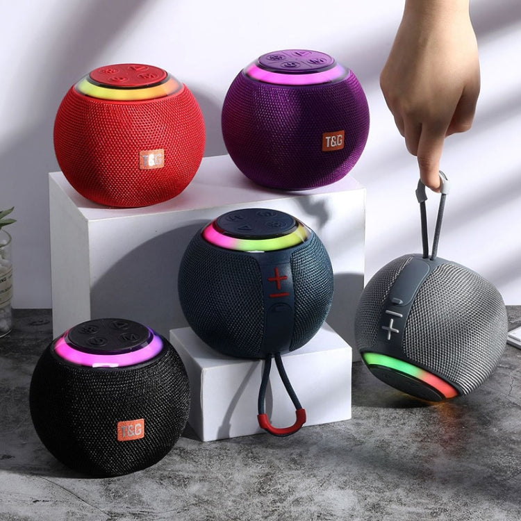 Minialtavoz portátil inalámbrico Bluetooth para exteriores T&G TG683 con luz LED ambiental, TG683