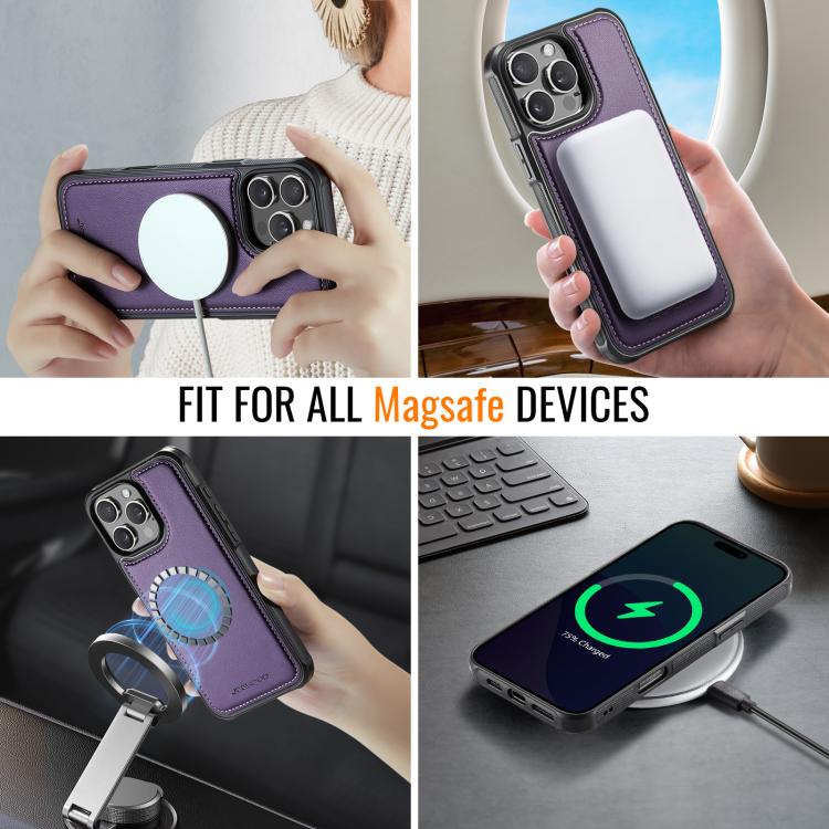 Estuche para teléfono de PU con tarjetero RFID MagSafe de estilo británico JEEHOOD J06, For iPhone 15 Pro Max, For iPhone 15 Pro, For iPhone 15 Plus, For iPhone 15, For iPhone 14 Plus, For iPhone 14, For iPhone 14 Pro, For iPhone 14 Pro Max            ...