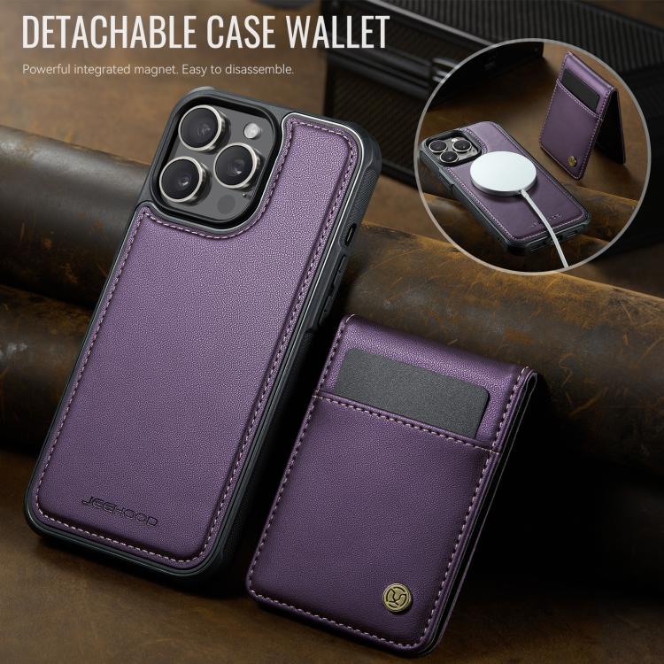 Estuche para teléfono de PU con tarjetero RFID MagSafe de estilo británico JEEHOOD J06, For iPhone 13 Pro Max, For iPhone 13 Pro, For iPhone 13, For iPhone 12 / 12 Pro, For iPhone 12 Pro Max, For iPhone 11 Pro Max, For iPhone 11, For iPhone 11 Pro     ...
