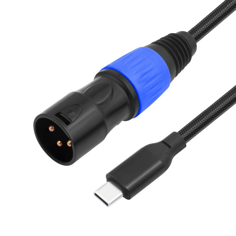 Cable de audio con salida estéreo TY015 tipo C macho a XLR macho, 1m, 2m, 3m