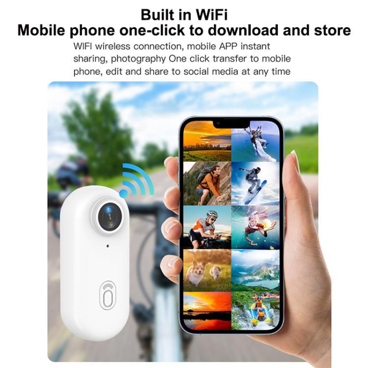 Cámara deportiva mini con WiFi H88 1080P para pulgar, Simple Version, Standard Version
