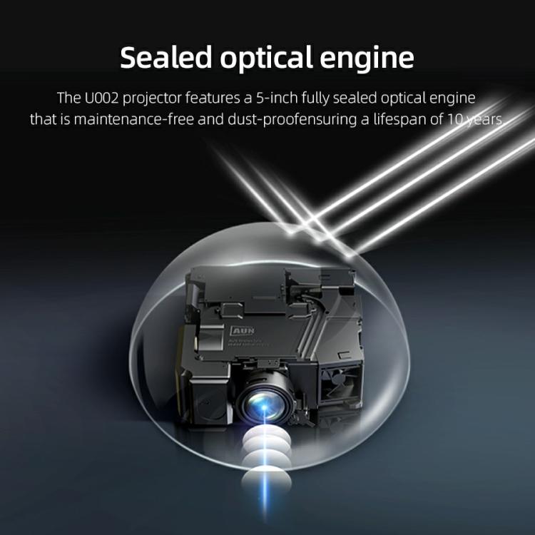 Proyector inteligente para cine en casa AUN U002 1920x1080P 970ANSI Android 12, US Plug, UK Plug, AU Plug, EU Plug