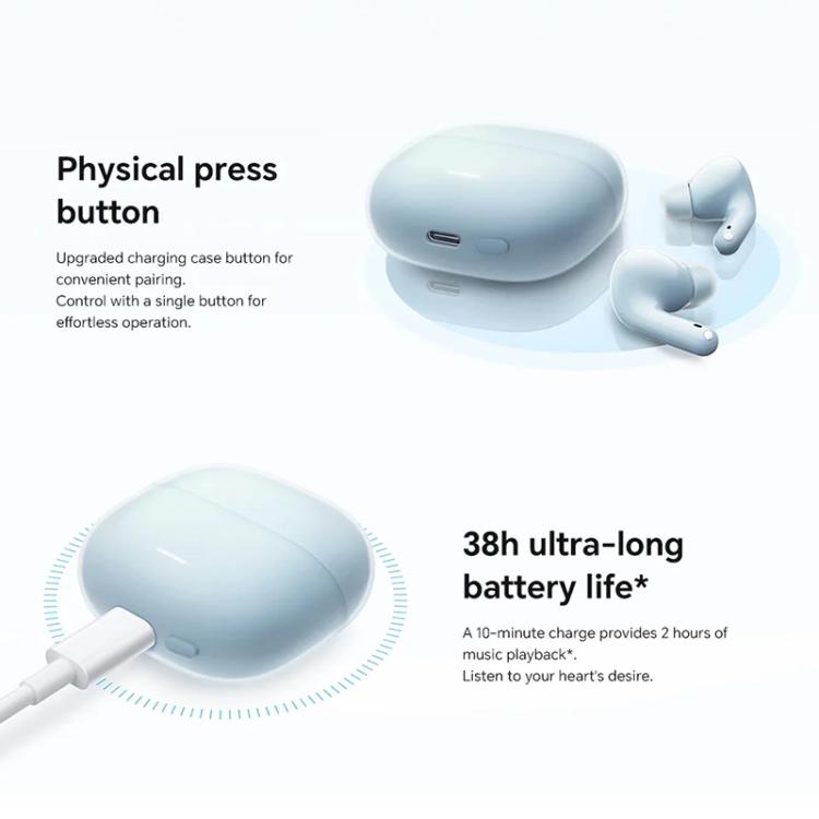 Auriculares inalámbricos Bluetooth con llamadas IA y micrófono dual de Xiaomi Redmi Buds 6 Lite