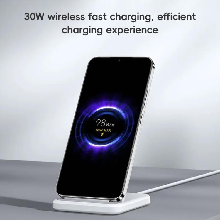 Cargador inalámbrico vertical original Xiaomi de 30 W, Vertical Stand