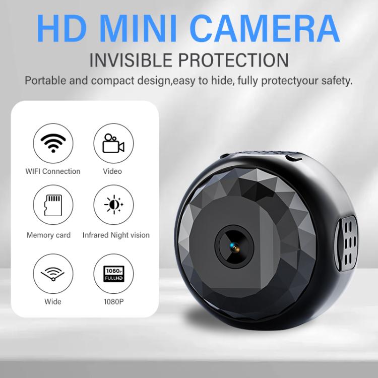 Mini cámara WiFi A13 1080P HD compatible con detección de movimiento