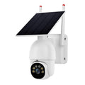 Cámara de vigilancia WiFi HD con panel solar de bajo consumo para exteriores de 1080P, with Battery, without Battery