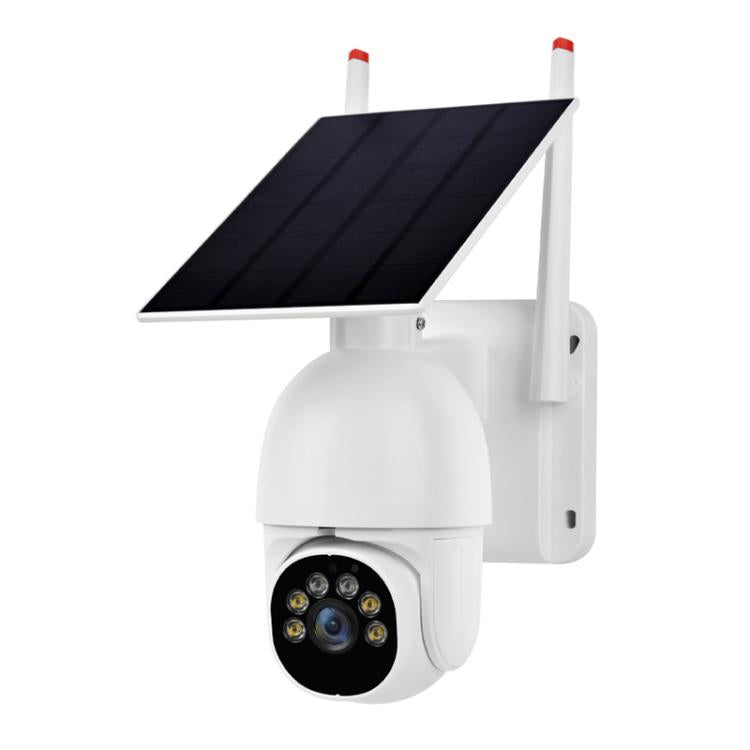 Cámara de vigilancia WiFi HD con panel solar de bajo consumo para exteriores de 1080P, with Battery, without Battery