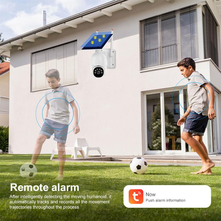 Cámara de vigilancia WiFi HD con panel solar de bajo consumo para exteriores de 1080P, with Battery, without Battery
