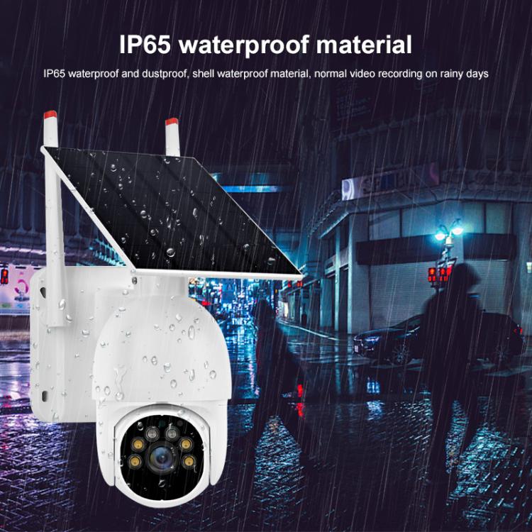 Cámara de vigilancia WiFi HD con panel solar de bajo consumo para exteriores de 1080P, with Battery, without Battery
