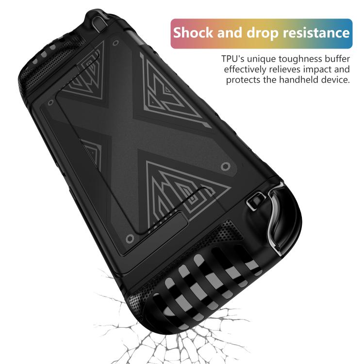 Estuche protector desmontable con patrón en X y soporte, For Nintendo Switch 2