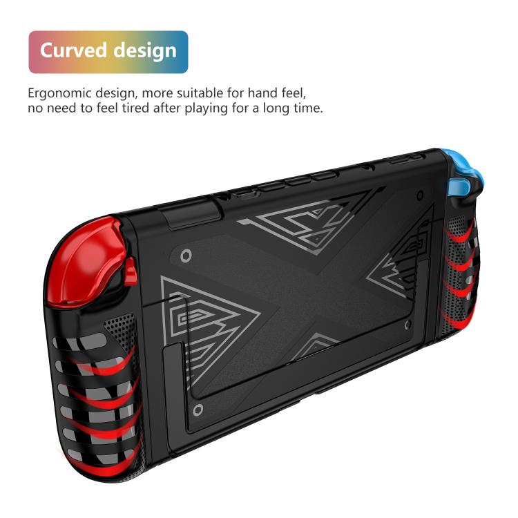 Estuche protector desmontable con patrón en X y soporte, For Nintendo Switch 2