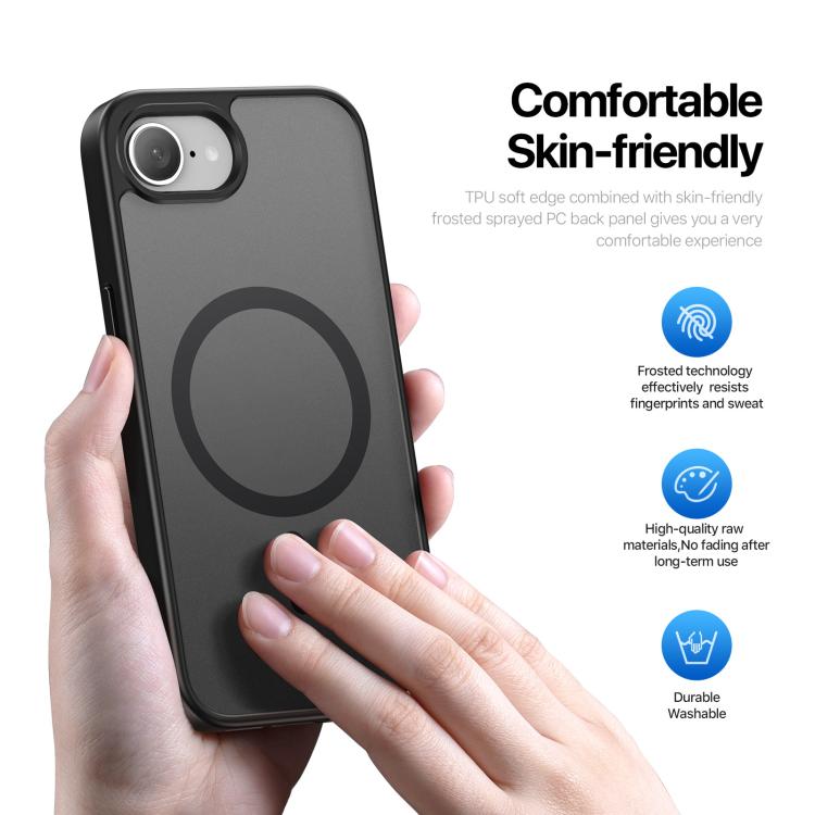Funda híbrida para teléfono de TPU y PC con MagSafe de la serie Yind de DUX DUCIS, For iPhone 17e / 16e