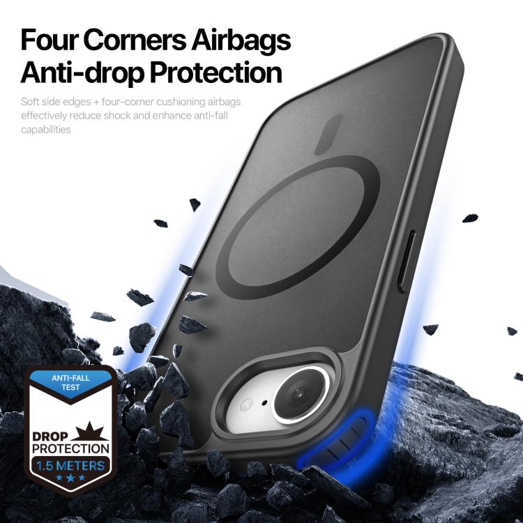 Funda híbrida para teléfono de TPU y PC con MagSafe de la serie Yind de DUX DUCIS, For iPhone 17e / 16e