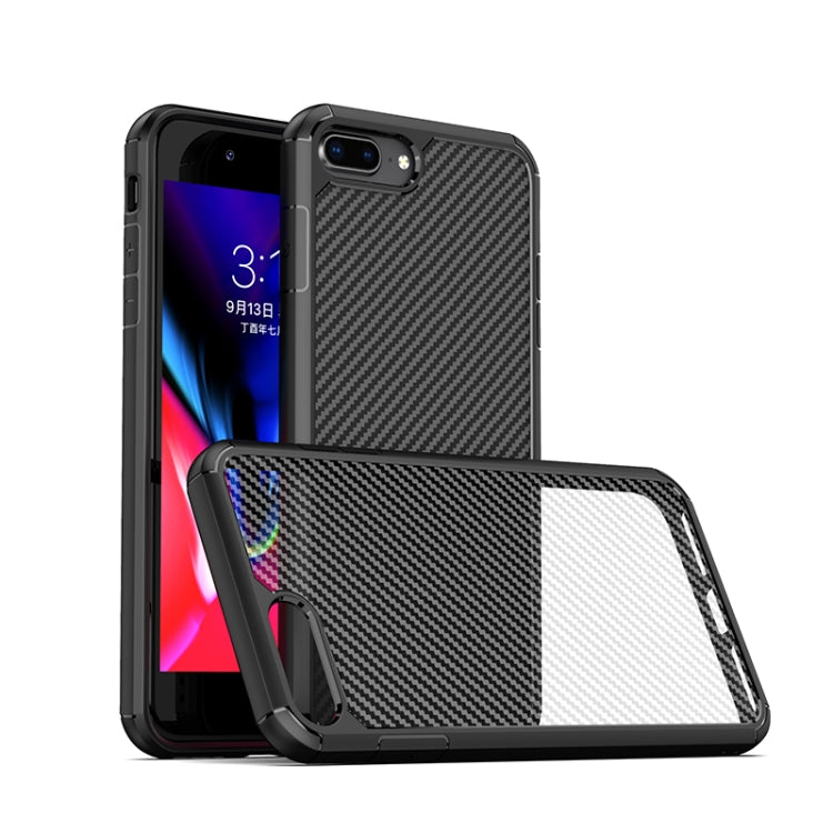 iPAKY Serie Pioneer Funda de TPU + PC con textura de fibra de carbono a prueba de golpes, For iPhone SE 2022 / SE 2020 / 8 / 7, For iPhone 8 Plus / 7 Plus, For iPhone 11, For iPhone 11 Pro, For iPhone 11 Pro Max, For iPhone 12 mini, For iPhone 12 / 12 ...