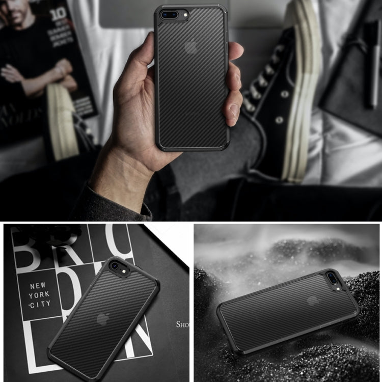 iPAKY Serie Pioneer Funda de TPU + PC con textura de fibra de carbono a prueba de golpes, For iPhone SE 2022 / SE 2020 / 8 / 7, For iPhone 8 Plus / 7 Plus, For iPhone 11, For iPhone 11 Pro, For iPhone 11 Pro Max, For iPhone 12 mini, For iPhone 12 / 12 ...