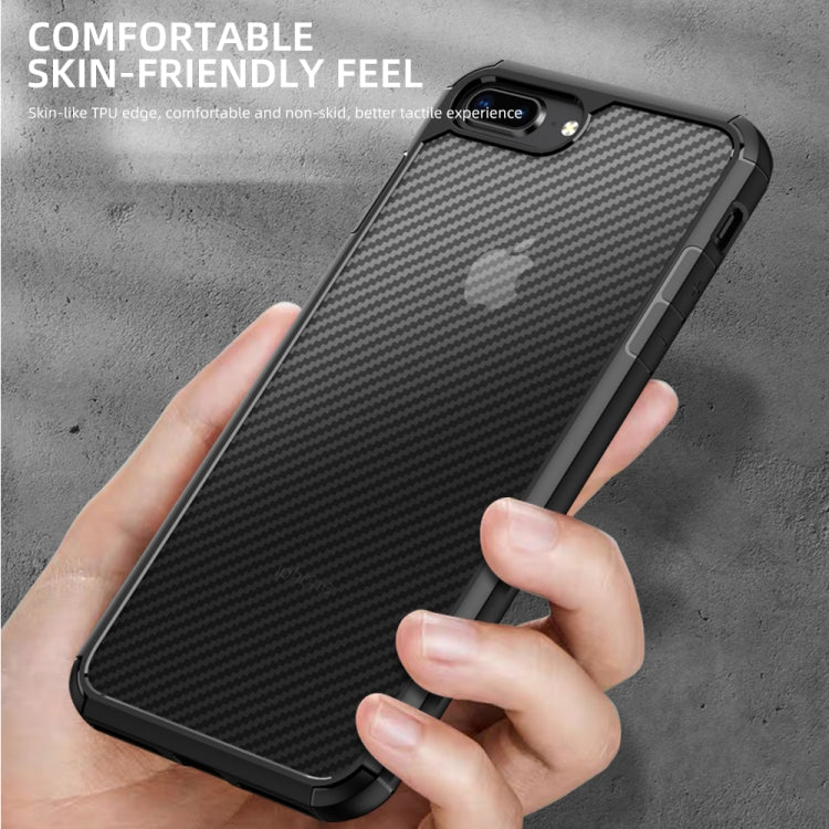 iPAKY Serie Pioneer Funda de TPU + PC con textura de fibra de carbono a prueba de golpes, For iPhone SE 2022 / SE 2020 / 8 / 7, For iPhone 8 Plus / 7 Plus, For iPhone 11, For iPhone 11 Pro, For iPhone 11 Pro Max, For iPhone 12 mini, For iPhone 12 / 12 ...
