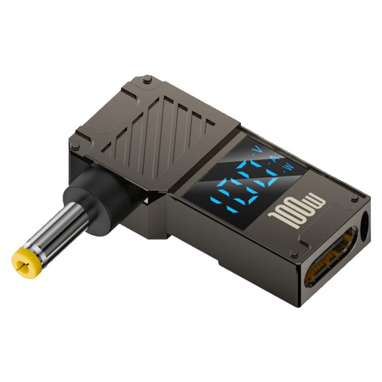 Adaptador de pantalla digital para carga de computadora de 100 W, Type-C to DC4.0x1.7mm, Type-C to DC4.0x1.35mm, Type-C to DC4.0x1.7mm Center Groove, Type-C to DC3.0 x 1.1mm, Type-C to DC5.5x2.1mm, Type-C to DC6.0x0.6mm, Type-C to DC5.5x2.5mm          ...