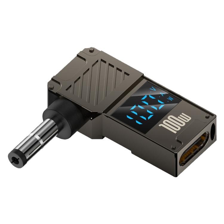 Adaptador de pantalla digital para carga de computadora de 100 W, Type-C to DC4.0x1.7mm, Type-C to DC4.0x1.35mm, Type-C to DC4.0x1.7mm Center Groove, Type-C to DC3.0 x 1.1mm, Type-C to DC5.5x2.1mm, Type-C to DC6.0x0.6mm, Type-C to DC5.5x2.5mm          ...