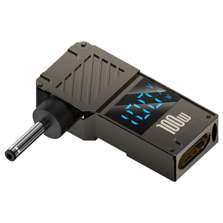 Adaptador de pantalla digital para carga de computadora de 100 W, Type-C to DC4.0x1.7mm, Type-C to DC4.0x1.35mm, Type-C to DC4.0x1.7mm Center Groove, Type-C to DC3.0 x 1.1mm, Type-C to DC5.5x2.1mm, Type-C to DC6.0x0.6mm, Type-C to DC5.5x2.5mm          ...