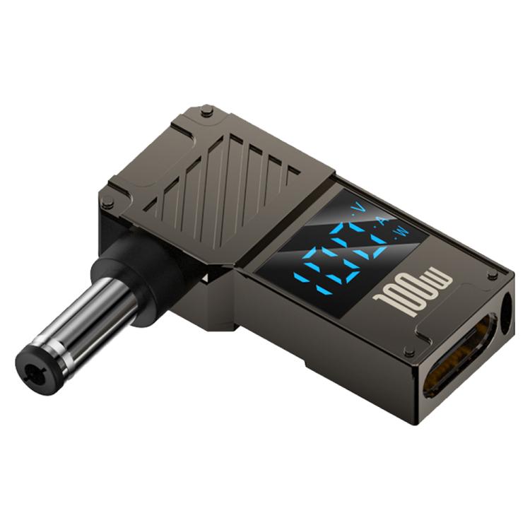 Adaptador de pantalla digital para carga de computadora de 100 W, Type-C to DC4.0x1.7mm, Type-C to DC4.0x1.35mm, Type-C to DC4.0x1.7mm Center Groove, Type-C to DC3.0 x 1.1mm, Type-C to DC5.5x2.1mm, Type-C to DC6.0x0.6mm, Type-C to DC5.5x2.5mm          ...