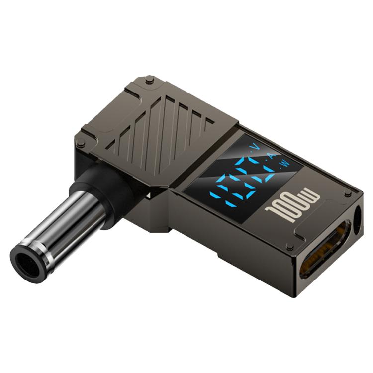 Adaptador de pantalla digital para carga de computadora de 100 W, Type-C to DC4.0x1.7mm, Type-C to DC4.0x1.35mm, Type-C to DC4.0x1.7mm Center Groove, Type-C to DC3.0 x 1.1mm, Type-C to DC5.5x2.1mm, Type-C to DC6.0x0.6mm, Type-C to DC5.5x2.5mm          ...