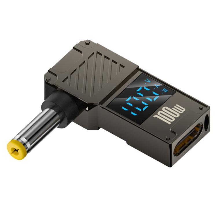 Adaptador de pantalla digital para carga de computadora de 100 W, Type-C to DC4.0x1.7mm, Type-C to DC4.0x1.35mm, Type-C to DC4.0x1.7mm Center Groove, Type-C to DC3.0 x 1.1mm, Type-C to DC5.5x2.1mm, Type-C to DC6.0x0.6mm, Type-C to DC5.5x2.5mm          ...