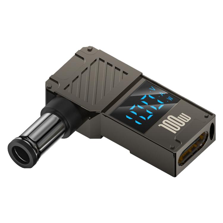 Adaptador de pantalla digital para carga de computadora de 100 W, Type-C to DC4.0x1.7mm, Type-C to DC4.0x1.35mm, Type-C to DC4.0x1.7mm Center Groove, Type-C to DC3.0 x 1.1mm, Type-C to DC5.5x2.1mm, Type-C to DC6.0x0.6mm, Type-C to DC5.5x2.5mm          ...