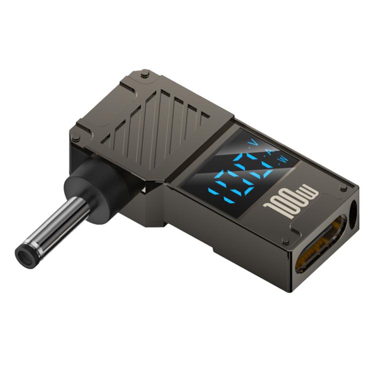 Adaptador de pantalla digital para carga de computadora de 100 W, Type-C to DC4.0x1.7mm, Type-C to DC4.0x1.35mm, Type-C to DC4.0x1.7mm Center Groove, Type-C to DC3.0 x 1.1mm, Type-C to DC5.5x2.1mm, Type-C to DC6.0x0.6mm, Type-C to DC5.5x2.5mm          ...