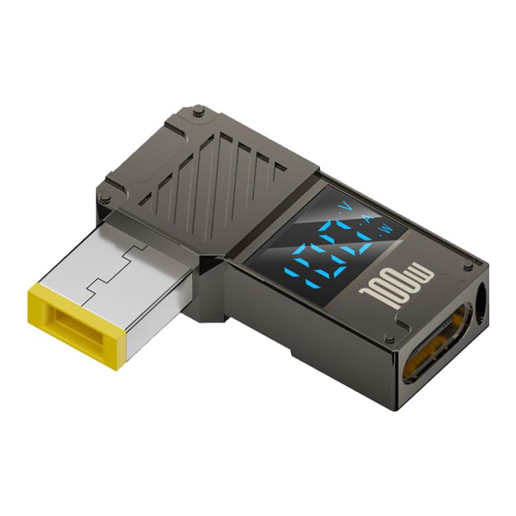Adaptador de pantalla digital para carga de computadora de 100 W, Type-C to DC4.0x1.7mm, Type-C to DC4.0x1.35mm, Type-C to DC4.0x1.7mm Center Groove, Type-C to DC3.0 x 1.1mm, Type-C to DC5.5x2.1mm, Type-C to DC6.0x0.6mm, Type-C to DC5.5x2.5mm          ...