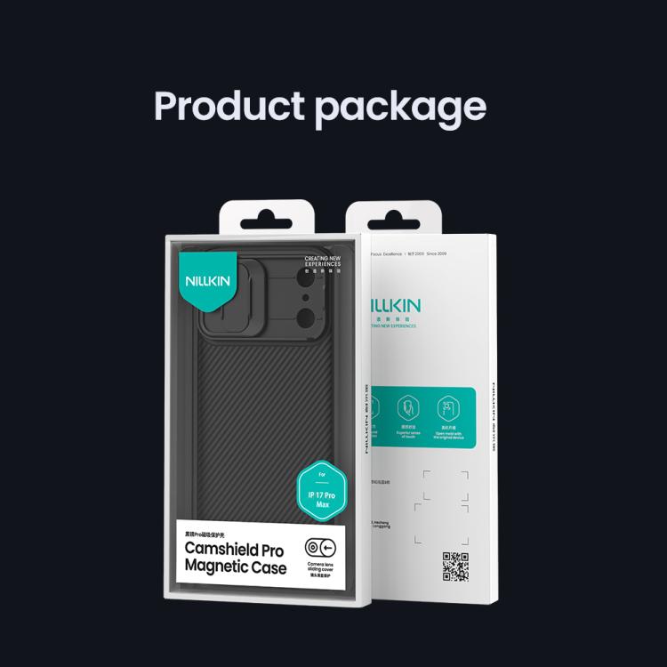 Funda magnética para PC NILLKIN CamShield Pro, For iPhone 17e / 16e, For iPhone 17 Pro Max, For iPhone 17 Pro, For iPhone 17, For iPhone Air
