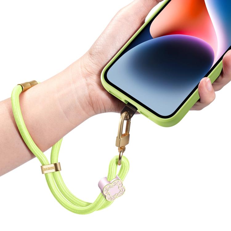Cordón para teléfono corto ajustable con diseño de begonia de la serie Garden de DUX DUCIS