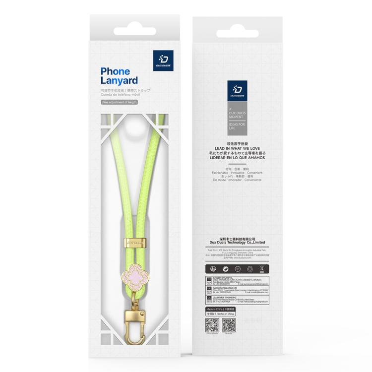 Cordón para teléfono corto ajustable con diseño de begonia de la serie Garden de DUX DUCIS