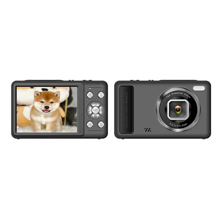 Cámara digital DC15 de 2,4 pulgadas con zoom 18X, vídeo 4K HD y grabación de 64 MP