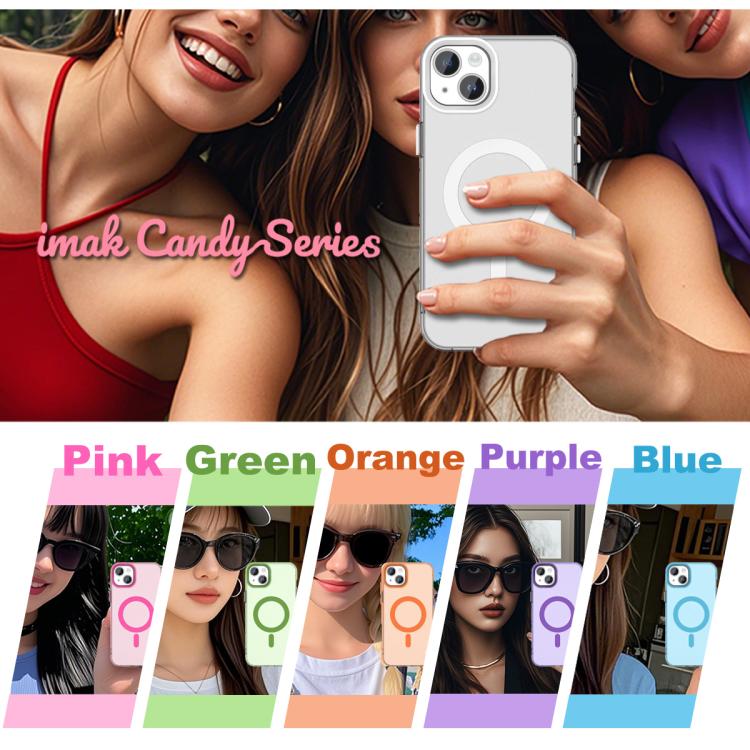 Funda para teléfono IMAK Candy Series a prueba de golpes con MagSafe, For iPhone 15, For iPhone 14 Plus, For iPhone 13 / 14, For iPhone 14 Pro, For iPhone 14 Pro Max