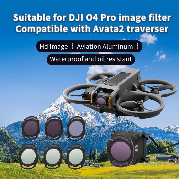Filtro de lente de cámara para DJI O4 Air Unit Pro / Avata 2 JSR YB Series, MCUV, CPL, ND8, ND16, ND32, ND64, ND256, ND8PL, ND16PL, ND32PL, ND64PL, NIGHT, STAR, MCUV x 2, MCUV x 3, 3 in 1 CPL ND8/16, 4 in 1 ND, 4 in 1 NDPL, 6 in 1 ND8-64 UV CPL        ...