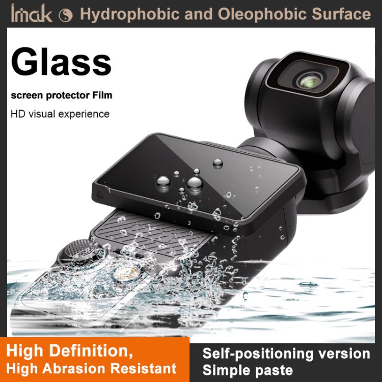 Película de vidrio templado imak con película para lente de cámara, versión autoposicionable, For DJI Osmo Pocket 4, For DJI Osmo Action 6, For DJI Osmo Action 5 Pro, For DJI Osmo Pocket 3, For DJI Osmo Action 4