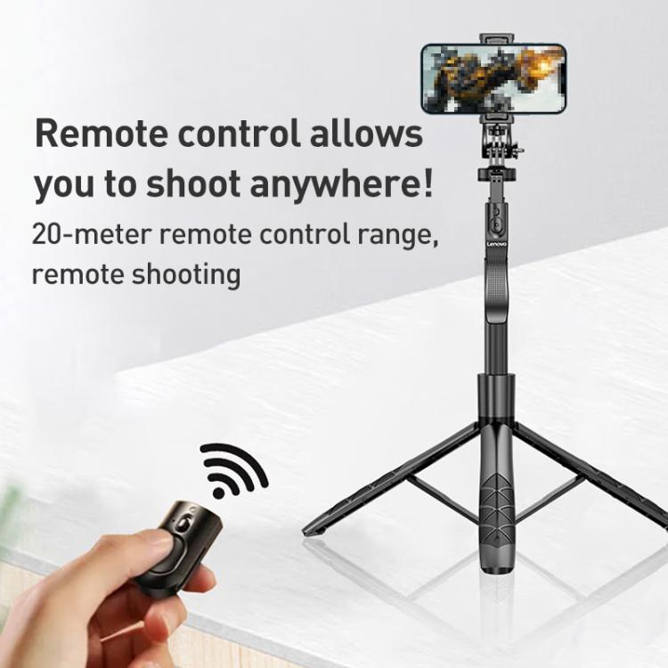 Palo selfie Bluetooth Lenovo Thinkplus H18L Premium de aleación de aluminio, 1,8 m