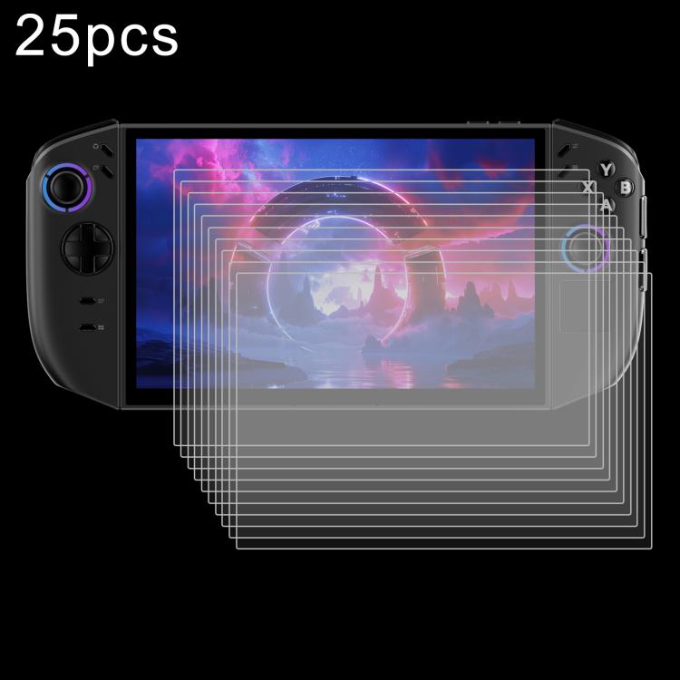 25 láminas de vidrio templado a prueba de explosiones de 9H y 0,3 mm, For Lenovo Legion Go 2 / Y700 Gen5 8.8 inch, For Lenovo Legion Go S 8.0 inch
