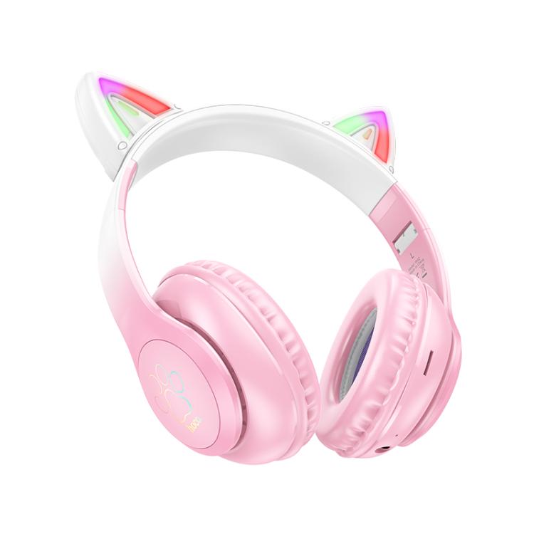 Auriculares Bluetooth con diadema con orejas de gato hoco W42