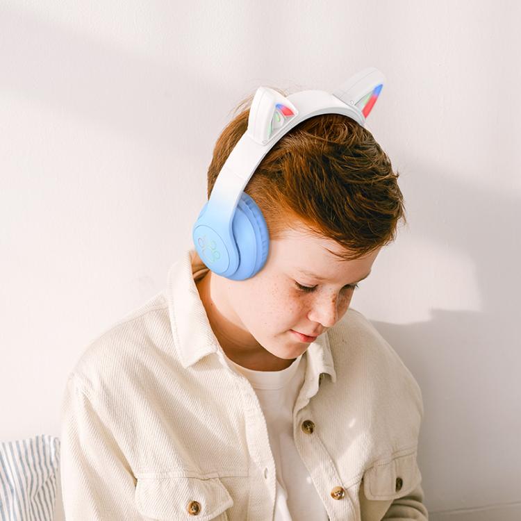 Auriculares Bluetooth con diadema con orejas de gato hoco W42