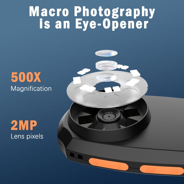 Microscopio digital portátil CPL-05-0011 de 2 MP con pantalla HD de 2 pulgadas y aumento de 500X., CPL-05-0011