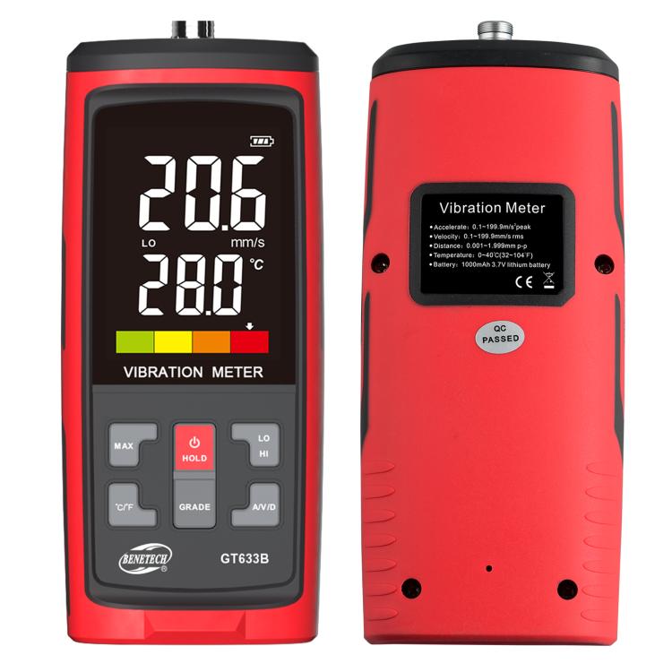 Probador de vibraciones de motor portátil BENETECH GT633B, GT633B