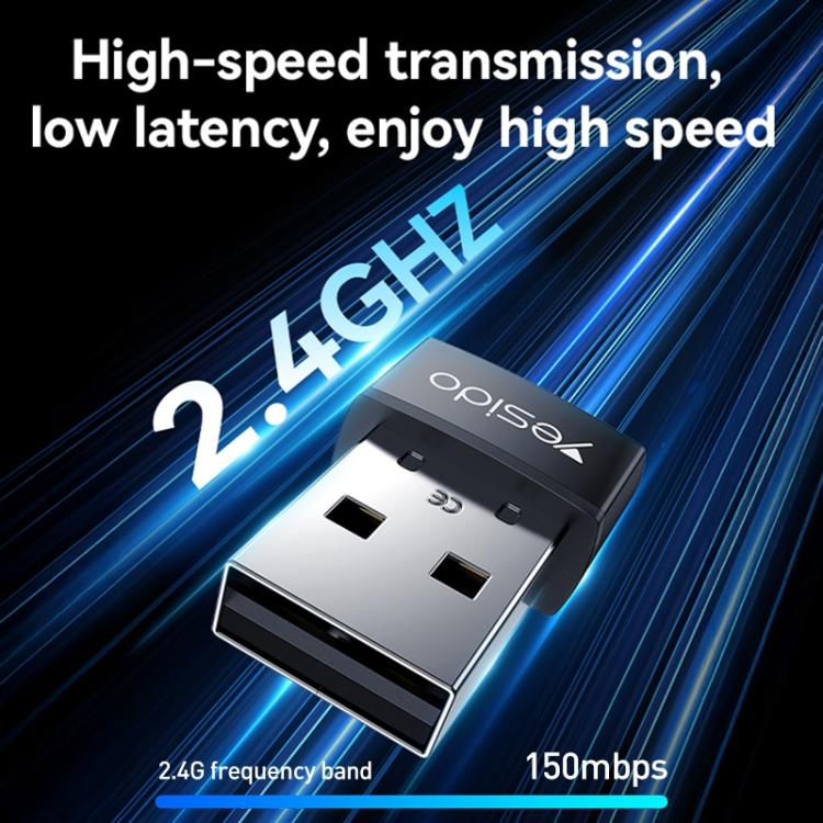 Adaptador inalámbrico USB Yesido WP10 WiFi de alta velocidad de 150 Mbps