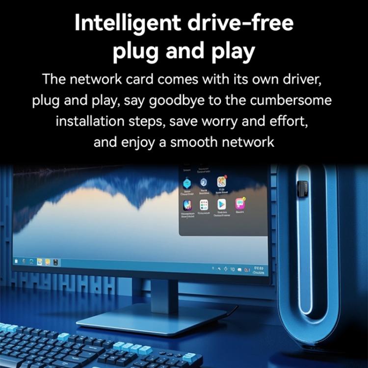 Adaptador inalámbrico USB Yesido WP10 WiFi de alta velocidad de 150 Mbps
