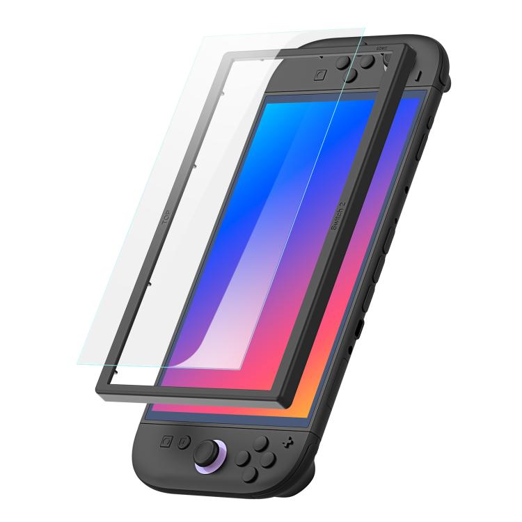 Protector de pantalla de cristal templado DUX DUCIS HD Full Screen con posicionador, For Nintendo Switch 2