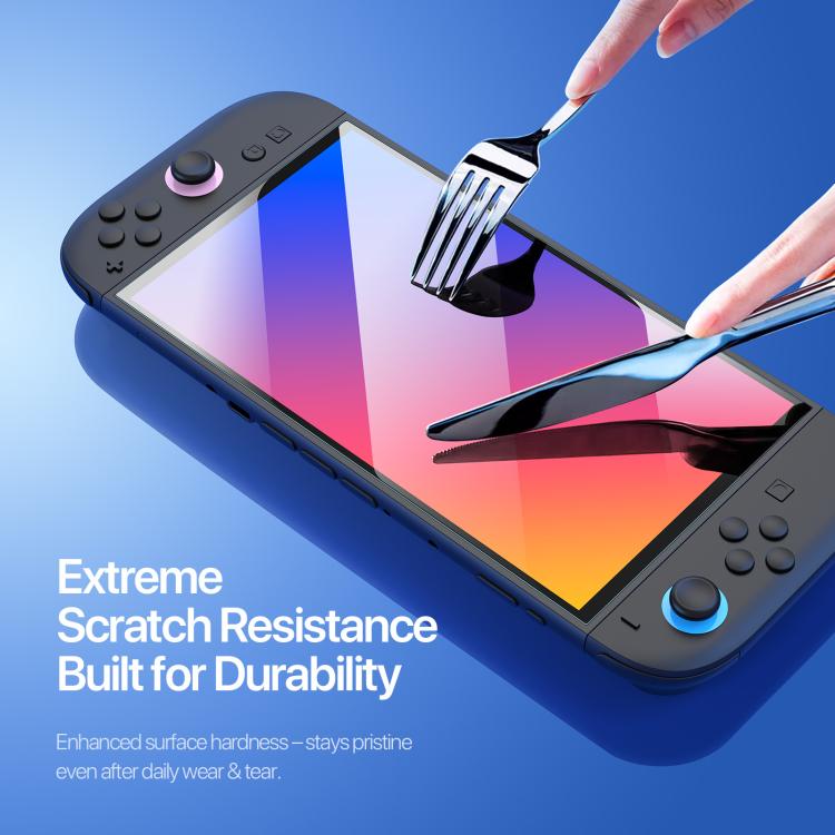 Protector de pantalla de cristal templado DUX DUCIS HD Full Screen con posicionador, For Nintendo Switch 2