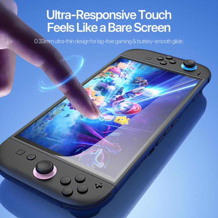 Protector de pantalla de cristal templado DUX DUCIS HD Full Screen con posicionador, For Nintendo Switch 2