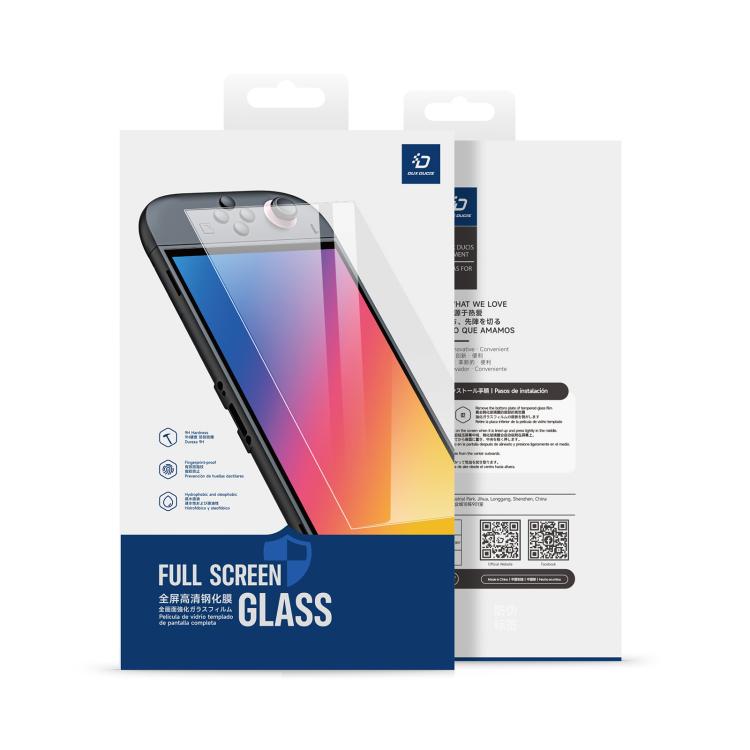 Protector de pantalla de cristal templado DUX DUCIS HD Full Screen con posicionador, For Nintendo Switch 2