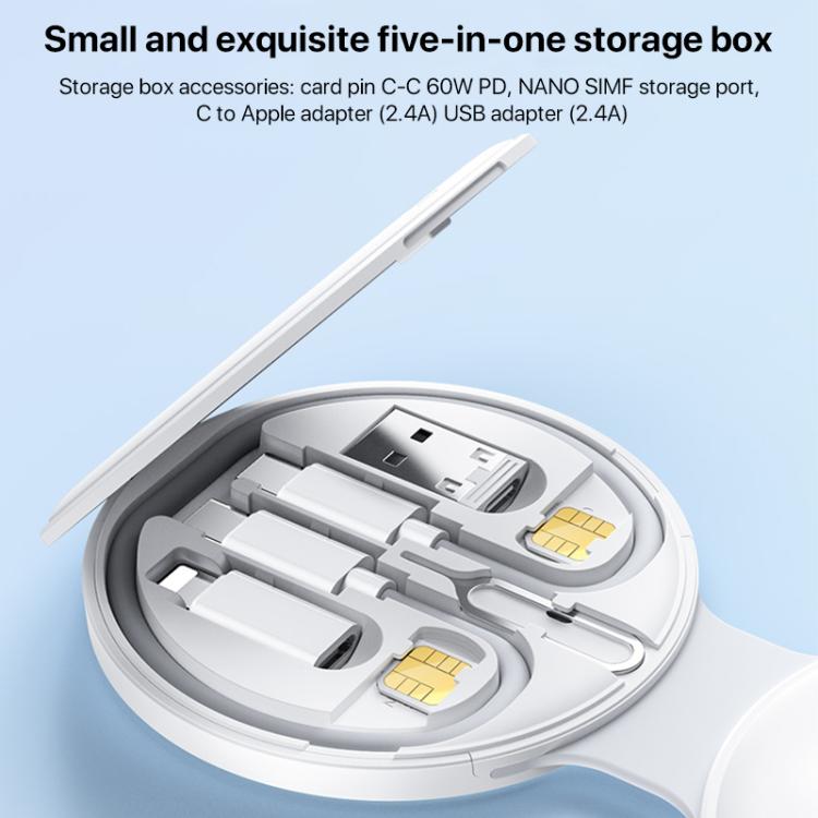 Cargador inalámbrico plegable Yesido DS29 5 en 1 para teléfono, reloj y auriculares., DS29